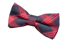 A:17 MENDENG Men's New 5 Pack Cotton Adjustable Pre-Tied Plaid Stripe Bow Ties Bowtie