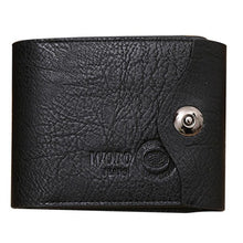 E: Button Leather Card Cash Wallet