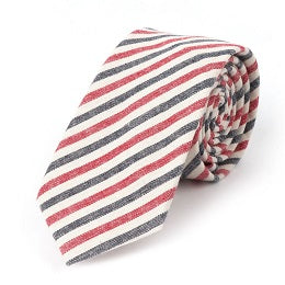 B4: Men's Cotton Blend Skinny Necktie
